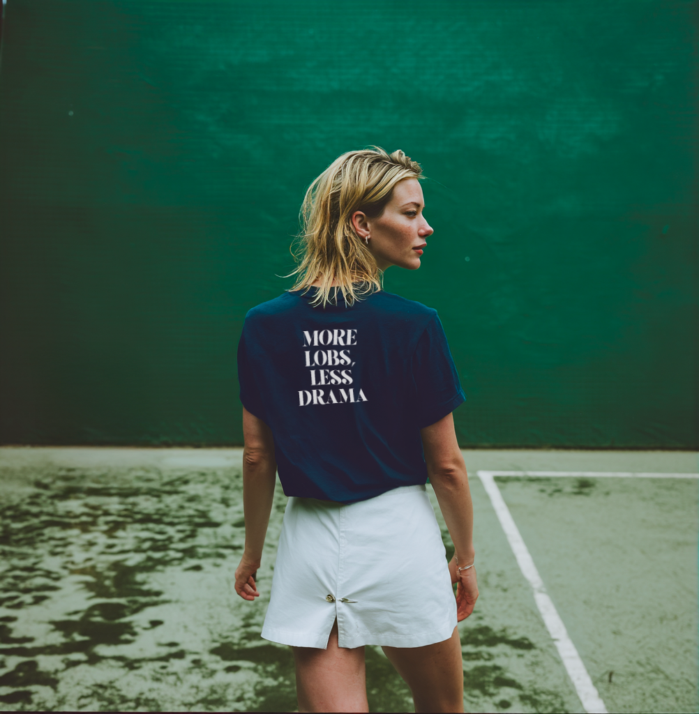 More Lobs Less Drama Navy Short Sleeve T-Shirt - The Smash Society