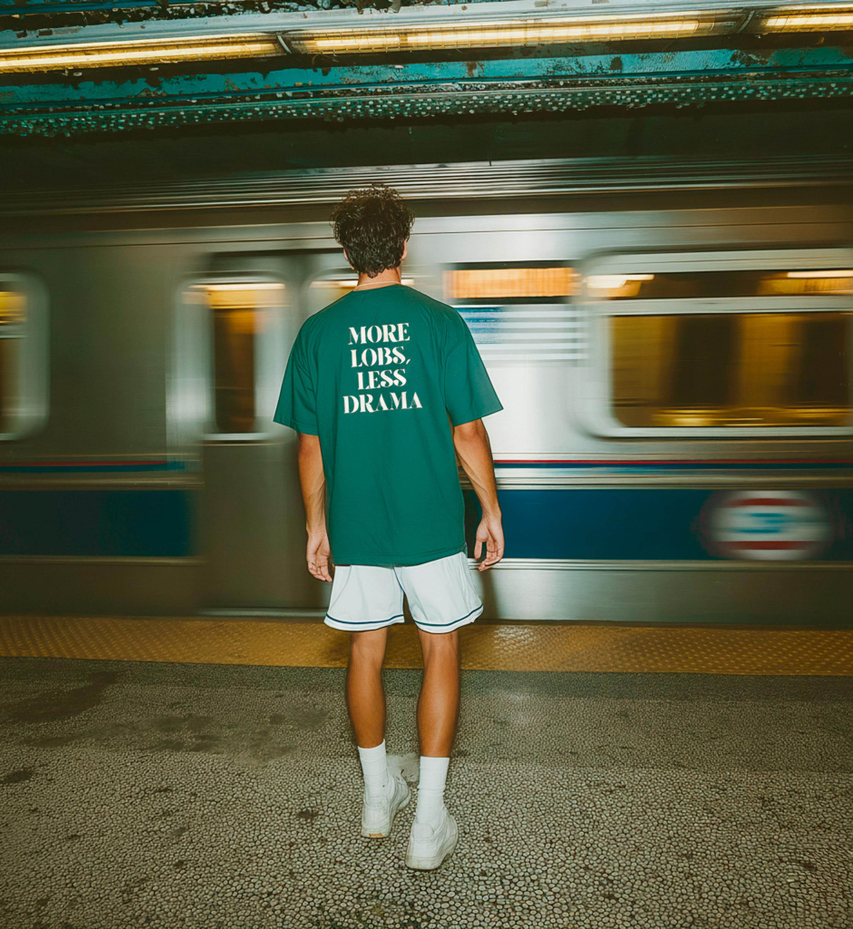 More Lobs Less Drama Green Short Sleeve T-Shirt - The Smash Society