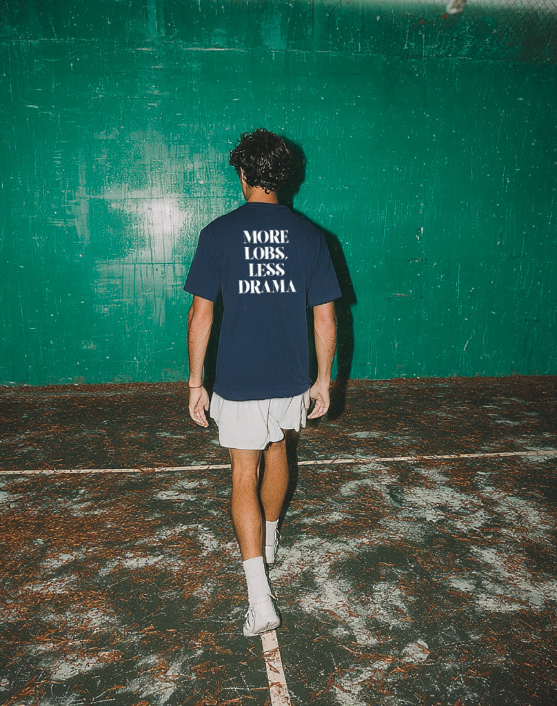 More Lobs Less Drama Navy Short Sleeve T-Shirt