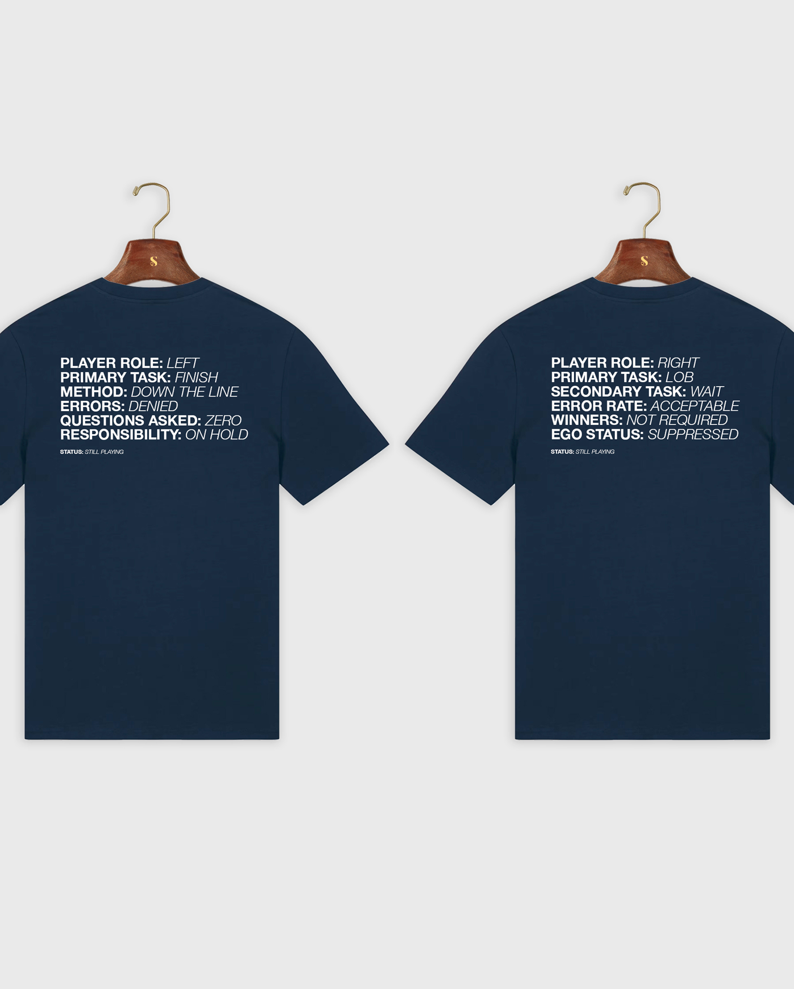 Role System Team - 2 Navy Padel T-Shirts - The Smash Society